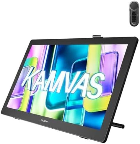 HUION Kamvas 22 (Gen 3) 21.5 Inch 2.5K 90Hz Drawing Tablet with Screen and Keydial Remote Bluetooth Programmable Keypad in Saudi Arabia