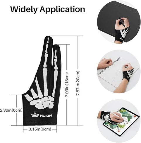 HUION Kamvas 22 (Gen 3) 21.5 Inch 2.5K 90Hz Drawing Tablet with Screen and Skeleton Artist Glove in Saudi Arabia