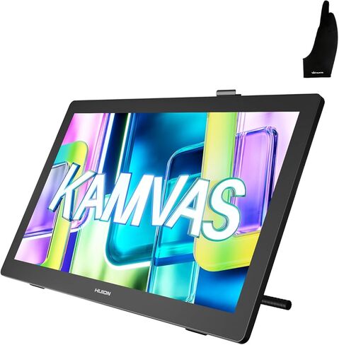 HUION Kamvas 22 (Gen 3) 21.5 Inch 2.5K 90Hz Drawing Tablet with Screen and Large Size Artist Drawing Glove in Saudi Arabia