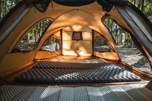 OneTigris ORBITIS Hot Tent, Waterproof 4 Person Tent with Full Size Footprint, 4 Season Tents for Camping, Hiking, Bushcraft, Car Trips in Saudi Arabia