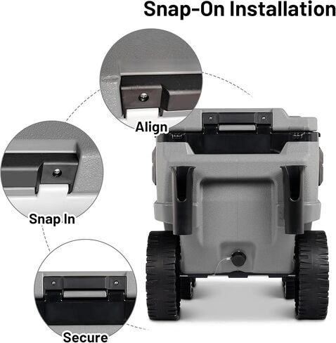 2 Pack Snap-On Cooler Lid Hinges Replacement, Compatible with Igloo Trailmate Journey 70 Qt, Cooler Repair Parts in Saudi Arabia