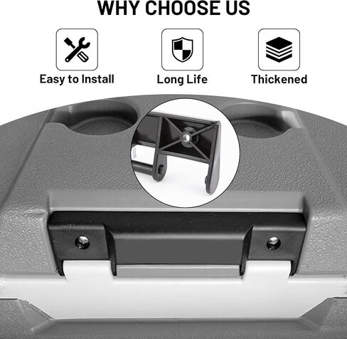 2 Pack Snap-On Cooler Lid Hinges Replacement, Compatible with Igloo Trailmate Journey 70 Qt, Cooler Repair Parts in Saudi Arabia