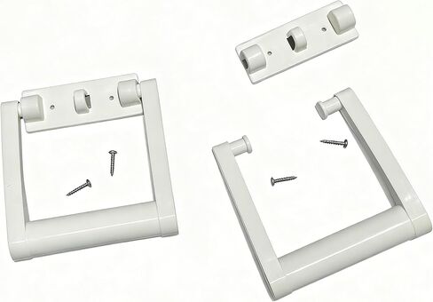 مقابض بديلة للمبرد لـ Igloo 21023 (تباعد الفتحات 2.00 بوصة) أجزاء مقبض مبرد 25-72 لتر، بلاستيك أبيض عالي القوة، يتضمن براغي، عبوتان in Kuwait