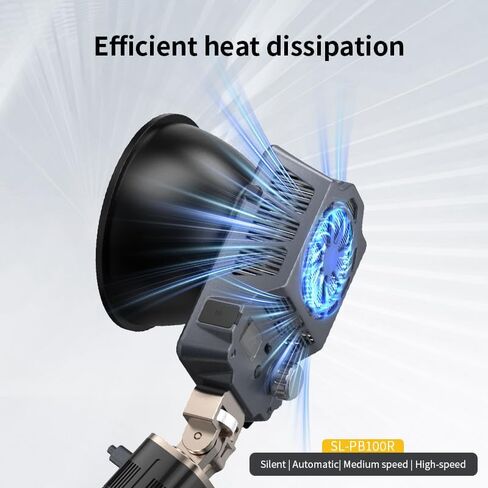 AFEFT SL-PB100R 100W ثنائي اللون، RGB COB LED Light CRI≥95 2500K-6500K درجة حرارة اللون قابلة للتعديل، بث مباشر، تصوير فوتوغرافي in Kuwait