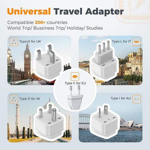 TESSAN 600W Pure Sine Wave 220V to 110V Voltage Converter US to Europe, Universal Travel Adapter with 4 USB Ports PD 35W QC 30W, EU/UK/AU/IT/India Plug Adaptor, Step Down Transformer Power Converters in Saudi Arabia
