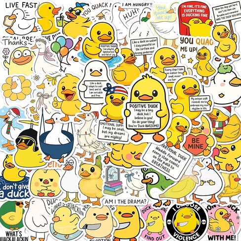 BEATRI Lemon Stickers Waterproof Vinyl 50Pcs Self Affirmation Fruits Lemon Decor & Party Favors for Laptop, Water Bottle, Skateboard & Travel Gear | Non-Repeating Decals, High-Definition Print in Saudi Arabia