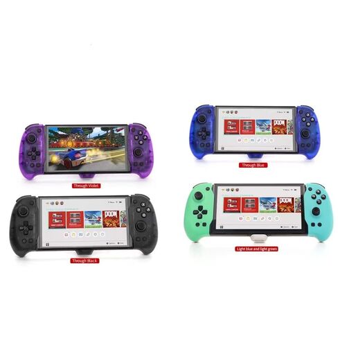 مقبض وحدة تحكم نينتندو سويتش من ECHZOVE، استبدال Joy-Con، لملحقات Nintendo Switch & Switch OLED، جيروسكوبي بستة محاور، اهتزاز مزدوج، مسند و4 فتحات لبطاقات الألعاب، ملحق سلكي محمول باليد in Saudi Arabia