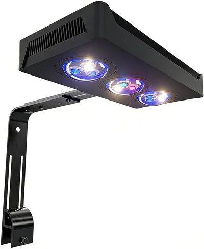 45W طيف كامل LEF LED LED لشعاب المرجانية SPS/LPS-ضوء حوض أسماك قابلة للضوء مع شروق الشمس ، وأساليب غروب الشمس وضوء القمر-مثالي لخزانات الشعاب المرجانية والمياه المالحة (10-24 بوصة ، ما يصل إلى 40 جالون) in Kuwait