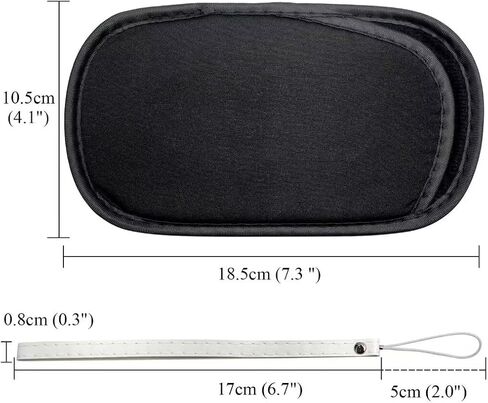 Black Soft Slip in Sleeve Pouch Case with Hand Strap for Sony PSP 1000, 2000, 3000 in Saudi Arabia