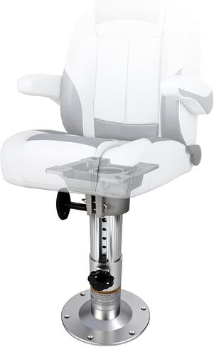 Adjustable Boat Seat Pedestal Base Aluminum Boat Chair Base Pedestal Adjust Height,Swivel Design Boat Chair Pedestal Base Mount for Pontoon Fishing Boat Seats Captain Chair in Saudi Arabia