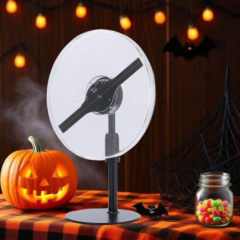 3DHologramFan مع غطاء واقي، تحكم في تطبيق WiFi، بلوتوث عن بعد، LED ساطع، 700 مكتبة فيديو للمعارض التجارية والمعارض وتجارة التجزئة والأحداث (9.06 بوصة + APP + WIFI + جهاز تحكم عن بعد + بلوتوث + غطاء) in Kuwait