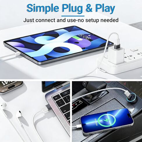 USB C Female to USB A Male Adapter 4 Pack Compact Low Profile Type C to USB A Converter for Charging and Data Transfer,iPhone, Black in Saudi Arabia