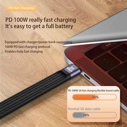 محول USB C أنثى إلى USB A أنثى، كابل محول USB-C إلى USB3.1 (10 جيجابت في الثانية)، كابل موسع USBC قصير ناعم ومسطح، تصميم مضغوط لأجهزة iPhone وMacBook وبنك الطاقة والكمبيوتر المحمول والكمبيوتر اللوحي in Kuwait