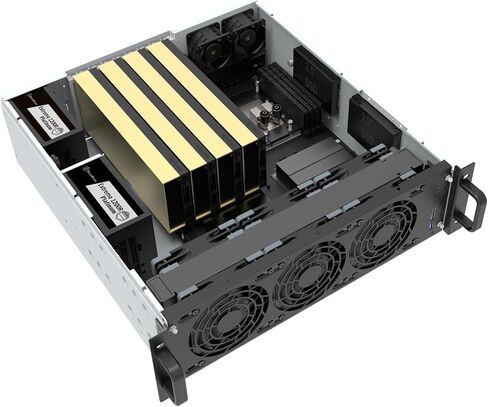 Silverstone Technology RM31 3U rackmount Server Chassis with Dual Power Supplies and 360mm radiators Support, SST-RM31 in Saudi Arabia