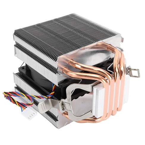4 Heat Pipe CPU Heat Sink with Aluminum Alloy Double Tower, High Heat Dissipation Efficiency and Fast Heat Dissipation, Suitable for LGA2011 1366 1150 1151 1155 1156 in Saudi Arabia