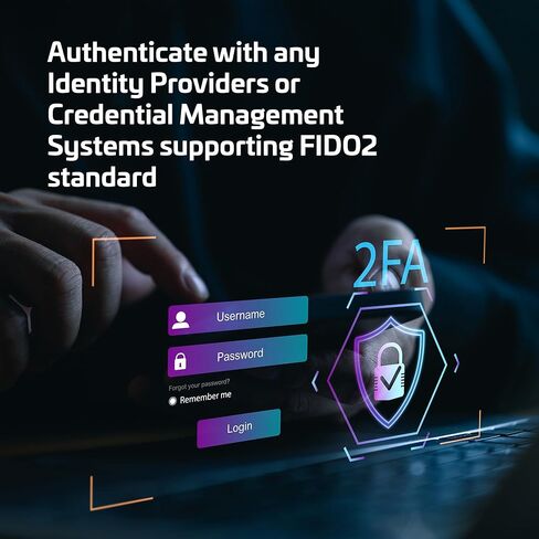 Thales - SafeNet eToken FIDO - مفتاح أمان معتمد من FIDO2 - مصادقة مقاومة التصيد بدون كلمة مرور لتطبيقات الويب والأجهزة وأجهزة الكمبيوتر المكتبية - USB-C، حزمة من 10 in Kuwait