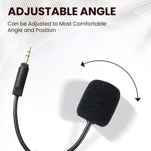 Replacement Microphone Compatible with Logitech G735 Gaming Headset-Flexible Boom Mic with Noise-Canceling Foam in Saudi Arabia