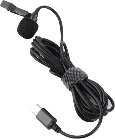 ميكروفون USB C Lavalier مع تقليل الضوضاء والتوصيل والتشغيل - تصميم مضغوط للتسجيل المباشر والمقابلات والبث واستجابة التردد 20 هرتز - 16 كيلو هرتز in Saudi Arabia