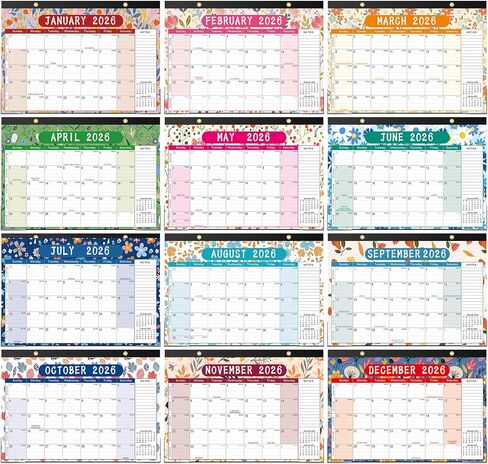 Timart Desk Calendar 2025-2026 ، يمتد التقويم 18 شهرًا من يوليو 2025 إلى ديسمبر 2026 ، تقويم مكتب شهريًا كبيرًا على سطح المكتب/الجدار مع قائمة مهامه ، المكتب. in Saudi Arabia