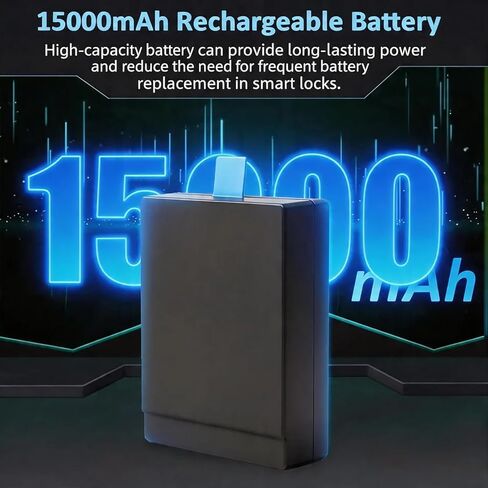 Security Rechargeable Battery for FamiLock S3, FamiLock S3 MAX, 15000mAh Lithium-Ion Replacement Battery for Fami Lock T85Z1, Enduring Energy Supply for Home Video Security Surveillance in Saudi Arabia