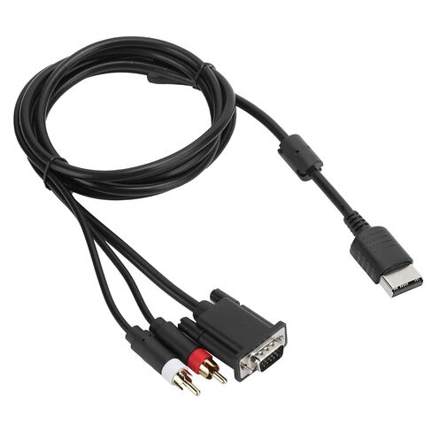 كابل VGA SUNGOOYUE، تصميم عالي الدقة من النحاس الخالي من الأكسجين بطول 1.8 متر للتيار المستمر، مع حلقة مغناطيسية وإخراج ستيريو in Saudi Arabia