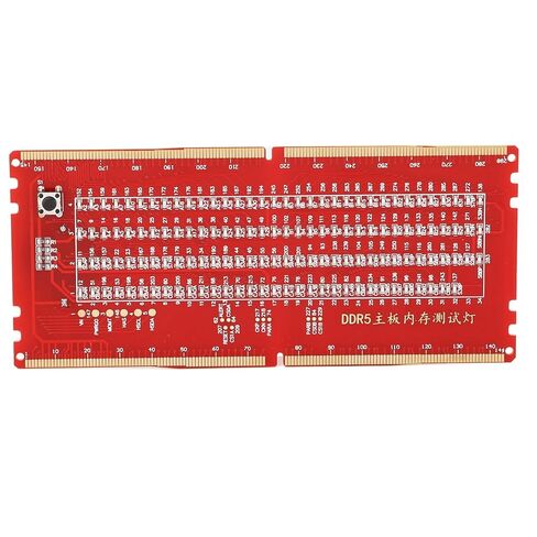 Tester Card, DDR5 Desktop Mainboard Test Card, Ram Memory Slot Tester Card with LED Light for Maintenance Diagnosing Faults in Saudi Arabia