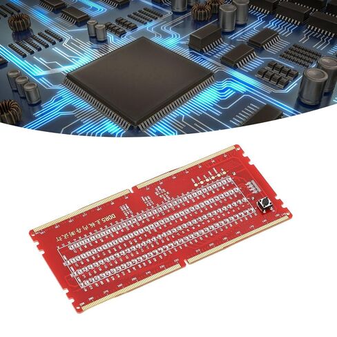 Tester Card, DDR5 Desktop Mainboard Test Card, Ram Memory Slot Tester Card with LED Light for Maintenance Diagnosing Faults in Saudi Arabia