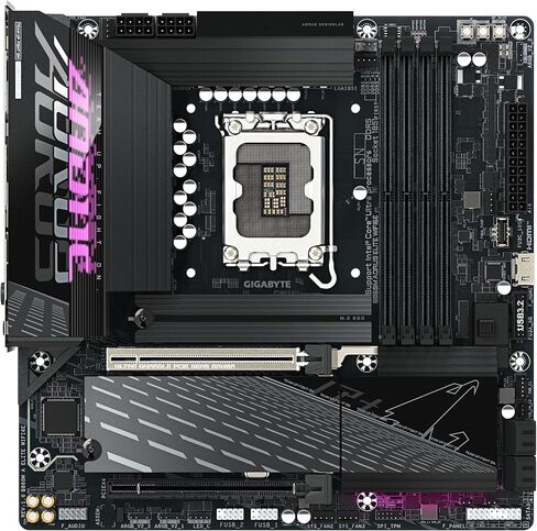 اللوحة الأم GIGABYTE B860M AORUS Elite WIFI6E - وحدات المعالجة المركزية Intel Core Ultra Series، 12+1+2+1 مرحلة VRM، حتى 9200 ميجاهرتز DDR5، 1xPCIe 5.0 + 2xPCIe 4.0 M.2، 2.5 جيجابت LAN، WiFi 6E، Thunderbolt in Saudi Arabia