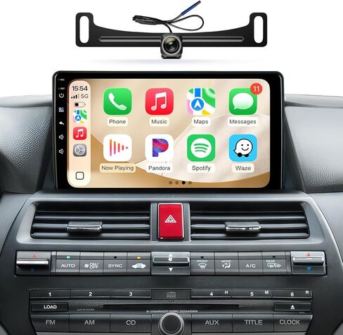 Car Radio Stereo for Honda Accord 2008 2009 2010 2011 2012 2013 10.2 Inch IPS HD Touch Screen Wireless CarPlay Android Auto, WiFi FM/SWC Bluetooth 1080P Backup Camera in Saudi Arabia