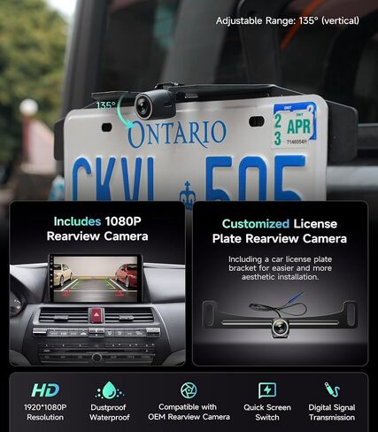 Car Radio Stereo for Honda Accord 2008 2009 2010 2011 2012 2013 10.2 Inch IPS HD Touch Screen Wireless CarPlay Android Auto, WiFi FM/SWC Bluetooth 1080P Backup Camera in Saudi Arabia
