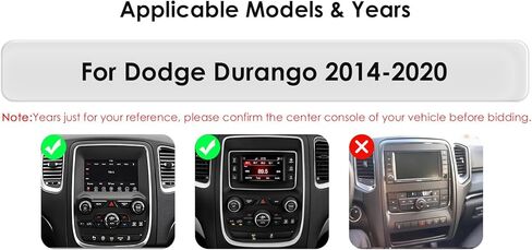 راديو سيارة ستيريو Android 14 لسيارة Dodge Durango (2014-2020)، 8Core 4G+64G GPS Navigation مع شاشة لمس QLED 9.7 بوصة عبر Carplay Android Auto SWC Bluetooth EQ USB TPMS obd2 in Kuwait