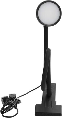 YWBL-WH Adjustable Clamp/Holder Lamp, Metal USB Reading Light with 10 Levels Dimming, 3 Color Temperatures for Artists and Readers (Type B Black) in Saudi Arabia