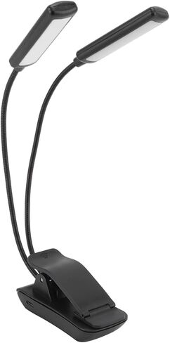 YWBL-WH مصباح قراءة LED يعمل بالبطارية، قابل للتعديل بزاوية 360 درجة معقوفة، مشبك/حامل USB قابل لإعادة الشحن على مصباح الكتاب للدراسة والتخييم in Saudi Arabia