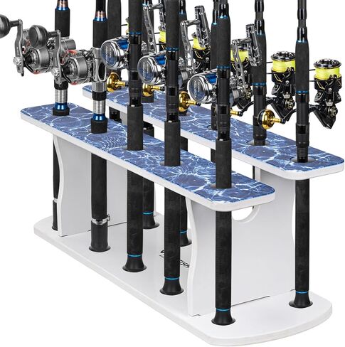 THKFISH 11-Rod Vertical Boat Rod Storage Rack, 100% Waterproof and Sun-protective Fishing Rod Holders for Boat and Dock in Saudi Arabia