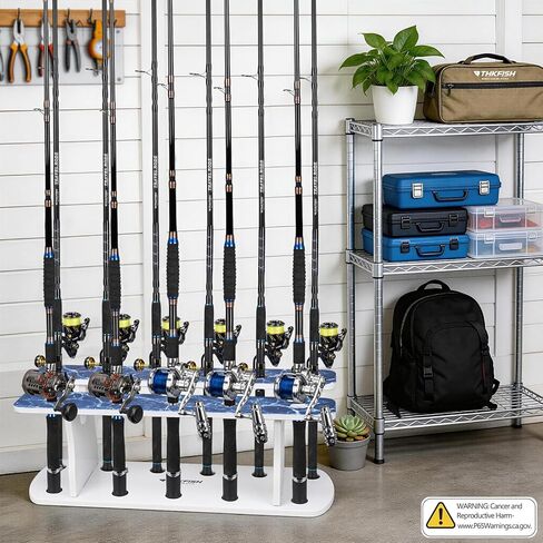 THKFISH 11-Rod Vertical Boat Rod Storage Rack, 100% Waterproof and Sun-protective Fishing Rod Holders for Boat and Dock in Saudi Arabia