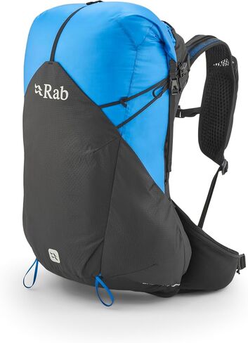 Rab Men's Syclon XP Backpack - Lightweight Waterproof Backpack for Hiking, Trekking, & Backpacking - Black/Dark Pewter - 30-Liter (Back Length - Medium) in Saudi Arabia