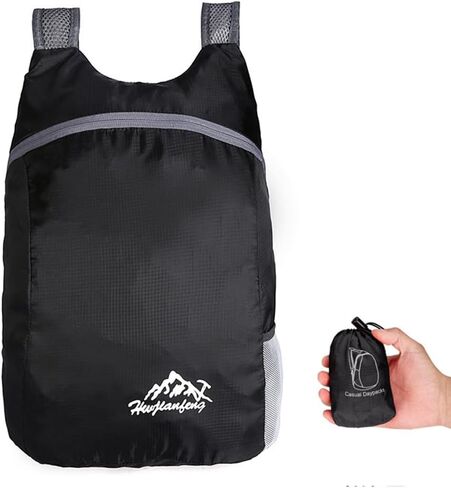 Portable Lightweight Backpack - Foldable Daypack with Water-Resistant Material and Breathable Shoulder Straps in Saudi Arabia