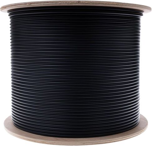 كابل ألياف ضوئية مدرع أحادي الوضع، 12 خيطًا، Corning Ultra OS2 9/125، تصنيف داخلي/خارجي، أسود، 500 قدم in Kuwait