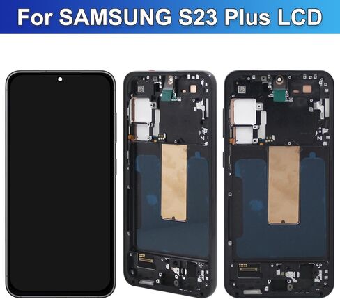 شاشة OLED لهاتف Samsung Galaxy S23 Plus 5G بديلة لشاشة Galaxy S23 Plus SM-S916U SM-S916U1 OLED مجموعة محول رقمي لشاشة تعمل باللمس مع أدوات (دعم بصمة الإصبع) in Kuwait