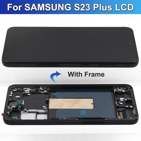 شاشة OLED لهاتف Samsung Galaxy S23 Plus 5G بديلة لشاشة Galaxy S23 Plus SM-S916U SM-S916U1 OLED مجموعة محول رقمي لشاشة تعمل باللمس مع أدوات (دعم بصمة الإصبع) in Kuwait