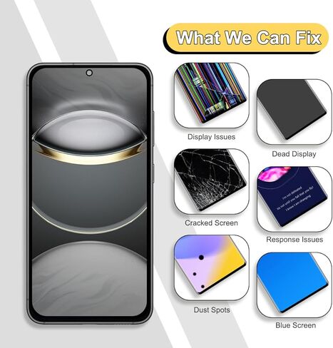 شاشة OLED لهاتف Samsung Galaxy S23 Plus 5G بديلة لشاشة Galaxy S23 Plus SM-S916U SM-S916U1 OLED مجموعة محول رقمي لشاشة تعمل باللمس مع أدوات (دعم بصمة الإصبع) in Kuwait