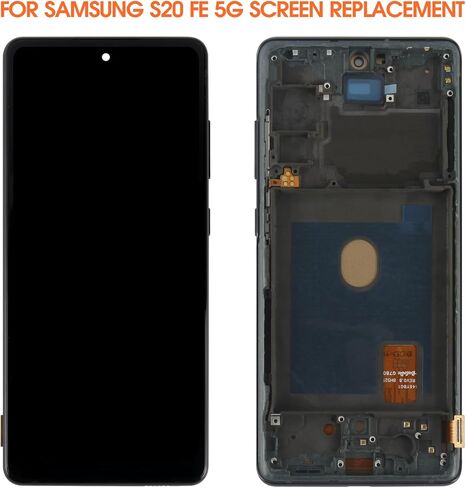 شاشة OLED لهاتف Samsung Galaxy S20 FE بديلة لشاشة Samsung S20 FE LCD G781U SM-G781V LCD محول الأرقام شاشة تعمل باللمس مع إطار in Saudi Arabia