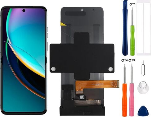 شاشة LCD رقمية بديلة متوافقة مع Moto Razr 2023 / Razr + Plus 2023 / Razr 40 / Razr 40 Ultra LCD تعمل باللمس مع أدوات إصلاح in Saudi Arabia