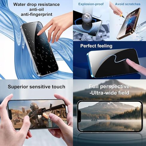 طقم استبدال شاشة OLED لهاتف iPhone 12 Pro Max مقاس 6.7 بوصة شاشة لمس ثلاثية الأبعاد [ليست LCD] مجموعة محول رقمي لشاشة العرض مع أدوات إصلاح + واقي شاشة مقوى in Kuwait