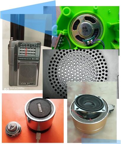 Fielect DIY Speaker 1W 8 Ohm 57mm Diameter Round Shape Replacement Loudspeaker 1pcs in Saudi Arabia