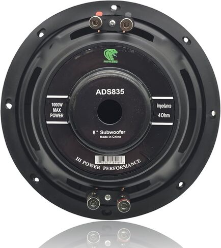 ADS835 8-Inch Car Subwoofers - 2000W Max Power, 4-Ohm, Compact Design for Enhanced Bass - Bundle of 2 Subwoofers in Saudi Arabia