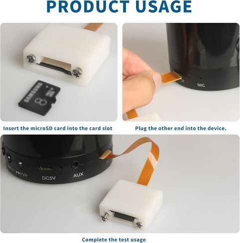 Embedded Micro SD Expansion Adapter, 3.9in/10cm Micro SD Male-to-Female Flexible Extension Cable (with Bracket), Compatible with Raspberry Pi and 3D Printers in Saudi Arabia