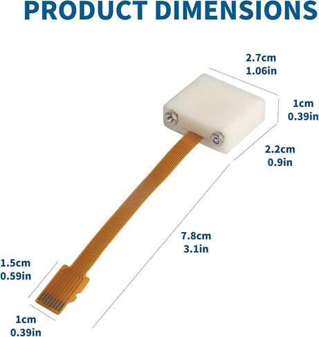 Embedded Micro SD Expansion Adapter, 3.9in/10cm Micro SD Male-to-Female Flexible Extension Cable (with Bracket), Compatible with Raspberry Pi and 3D Printers in Saudi Arabia