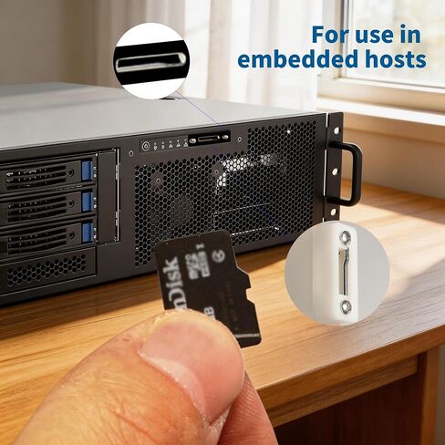 Embedded Micro SD Expansion Adapter, 3.9in/10cm Micro SD Male-to-Female Flexible Extension Cable (with Bracket), Compatible with Raspberry Pi and 3D Printers in Saudi Arabia