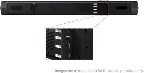 Samsung HW-Q600F Soundbar 3.1.2ch Dolby Atmos with Wireless Subwoofer, DTS Virtual:X, Q-Symphony, HDMI eARC, Bluetooth Sound Bar for TV Home Theater in Saudi Arabia